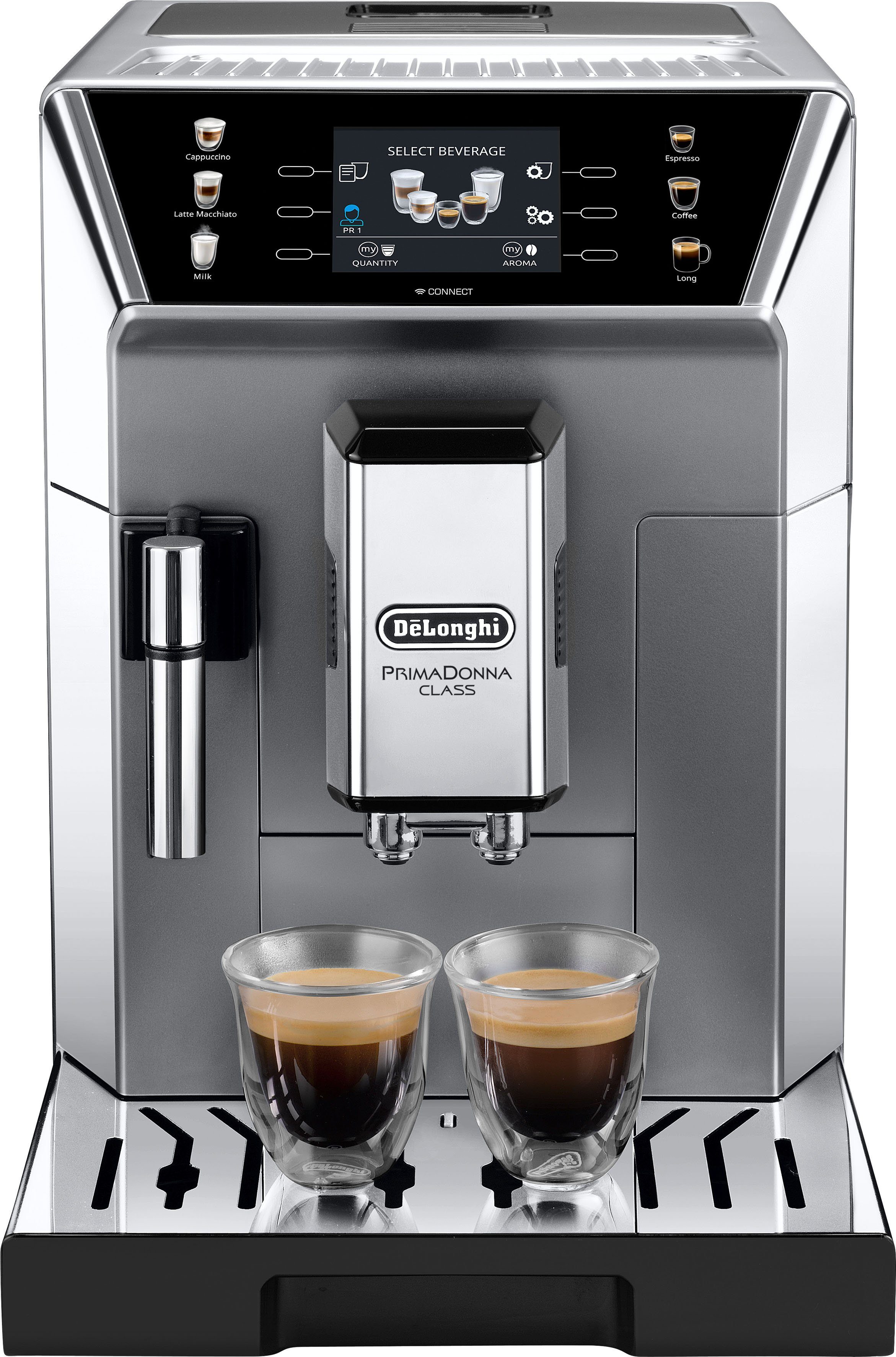 De'Longhi Kaffeevollautomat PrimaDonna Class ECAM 550.85.MS, silber
