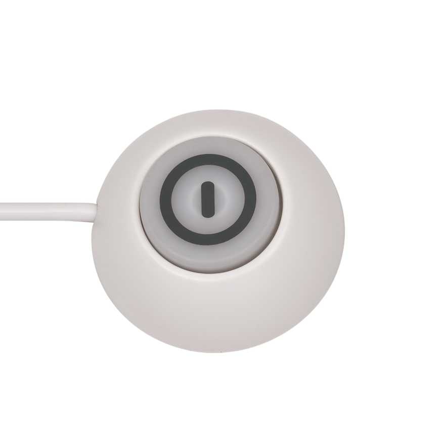 Brennenstuhl 1159560216 Eco-Line Steckdosenleiste Comfort Switch Plus EL CSP 24 6-fach weiß 1,5 m H05VV-F 3G1.5 2 permanente, 4 schaltbare externe Fußschalter