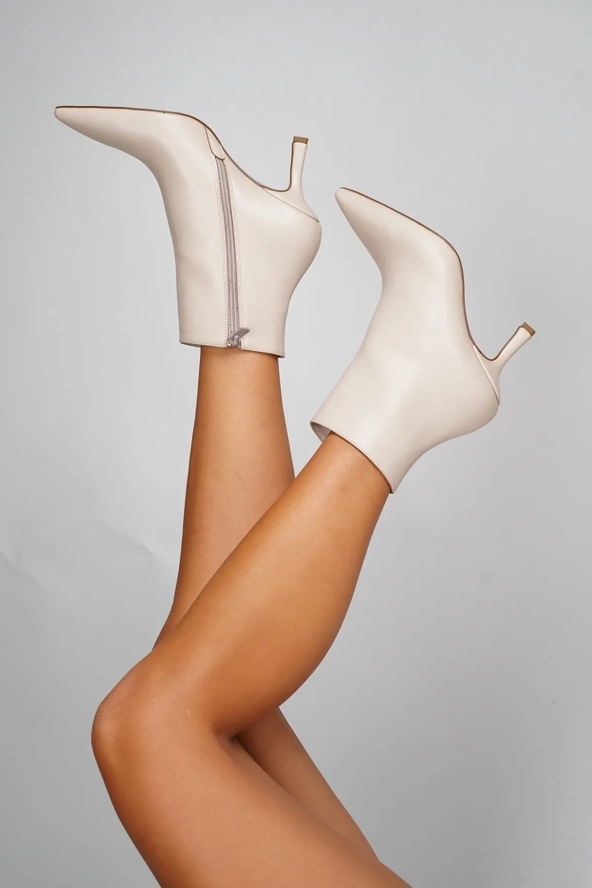 LuviShoes  Raison Beige Damenstiefel
