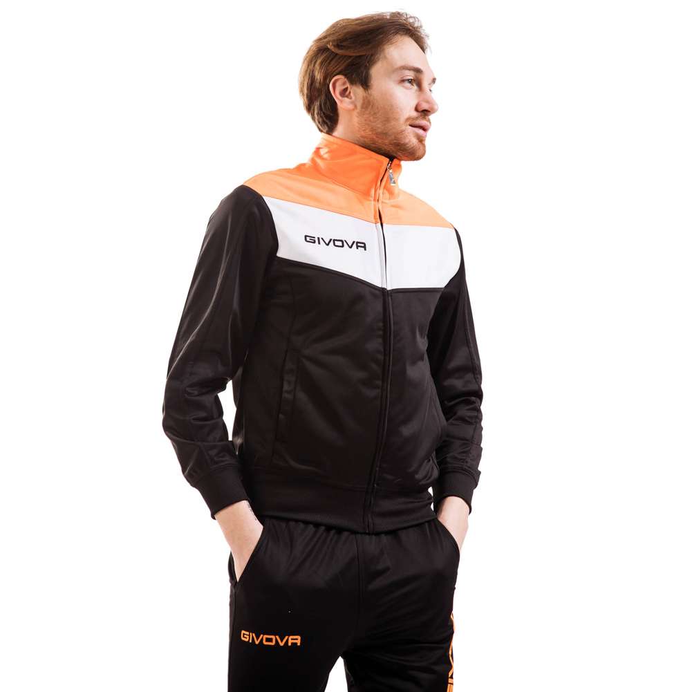 Givova Tuta Campo Trainingsanzug schwarz/neonorange