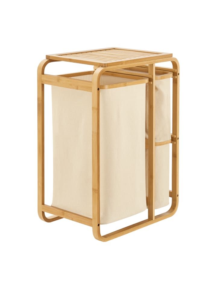 en.casa Wäschesammler Evenes in Beige (H)70.5cm (B)49.5cm (T)33cm günstig kaufen onesize