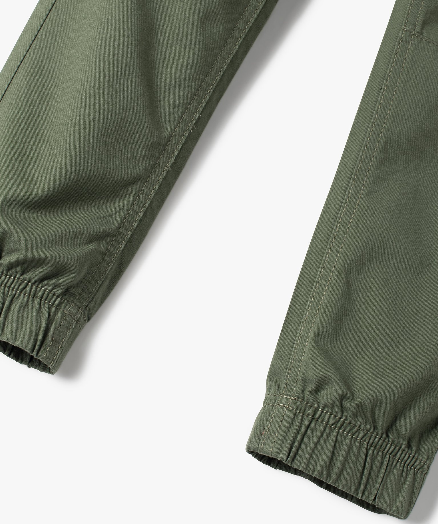 Pantalon Garçon en toile avec taille et chevilles élastiqu... kaki | GEMO