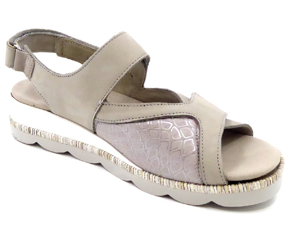 WALDLÄUFER Komfort Sandalen grau