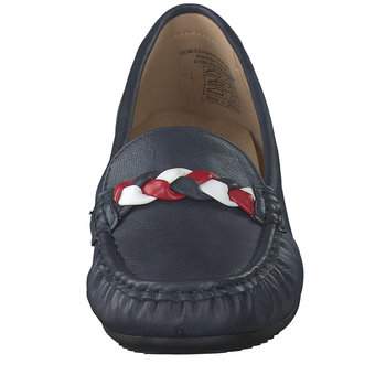 smiling for feet Mokassin in blau