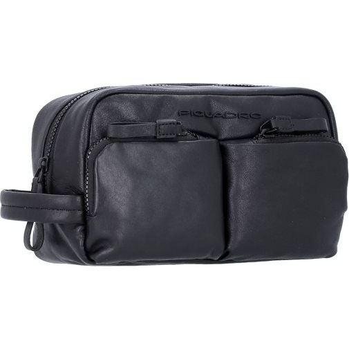 Piquadro Harper Kulturbeutel Leder 23 cm