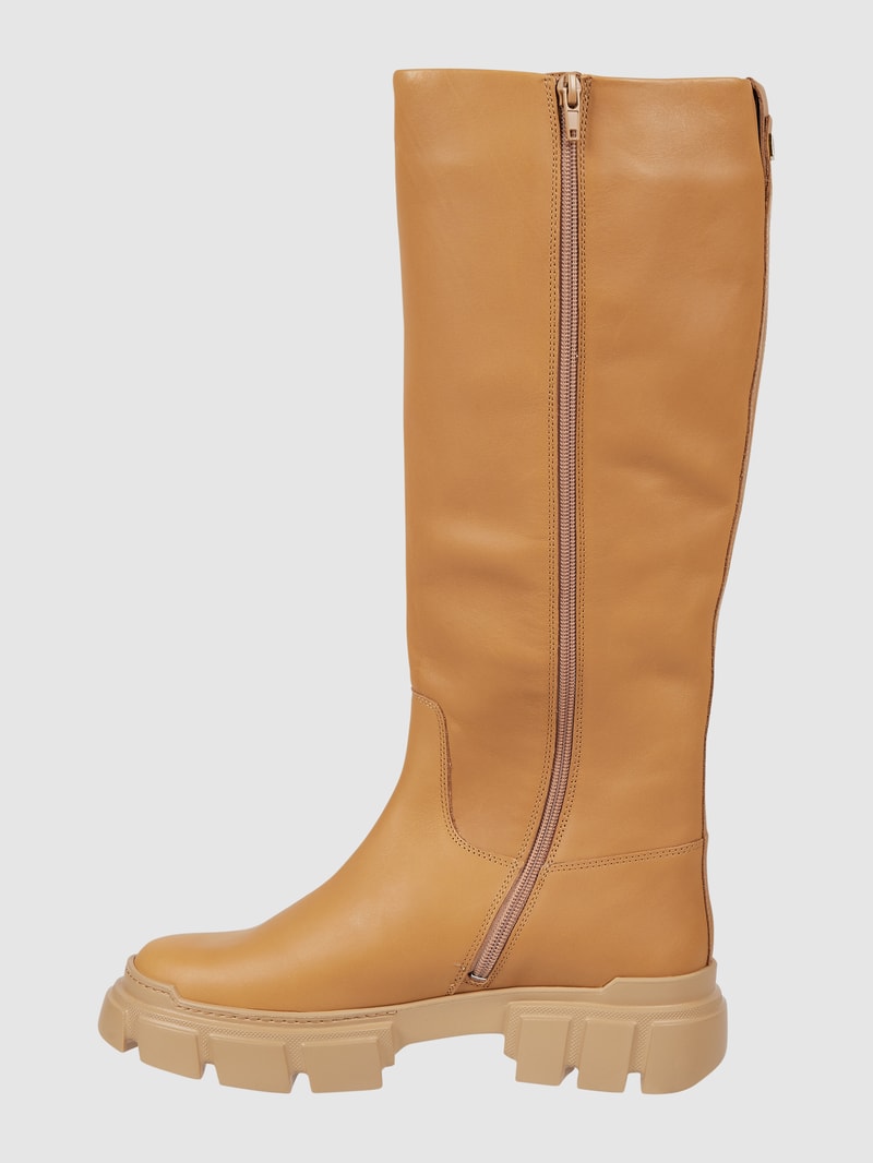 Stiefel aus Leder in camel