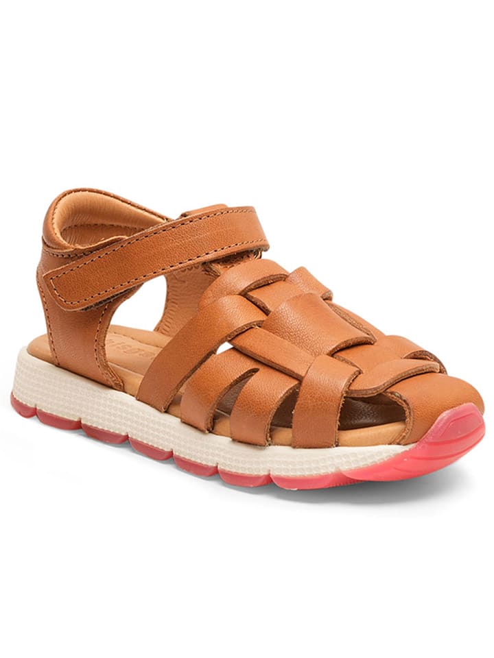 bisgaard Leder-Halbsandalen in Hellbraun günstig kaufen