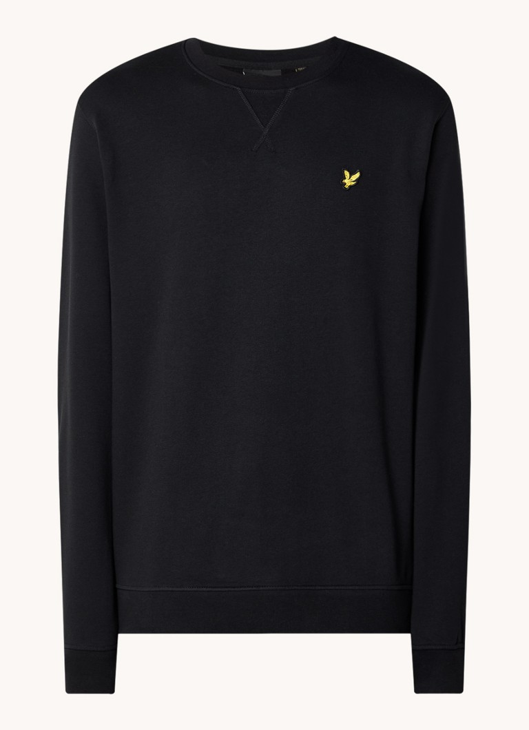 Lyle & Scott genser med logo og trykk på ryggen