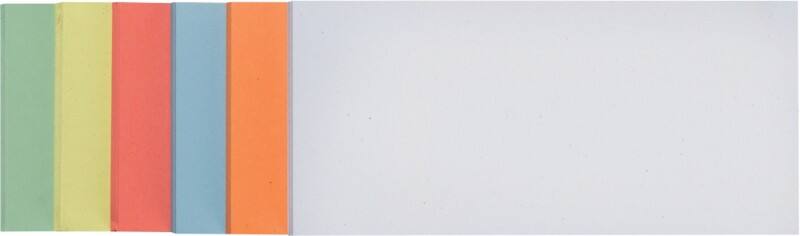 Franken Rechteck Moderationskarten 20,5 x 9,5 cm Papier Farbig sortiert 300 Stück