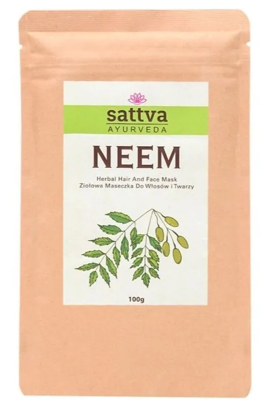 Sattva Ayurveda biljna maska za kosu i lice s neemom