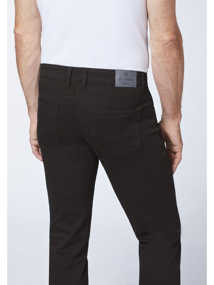 Oklahoma Jeans Jeans in Schwarz günstig kaufen