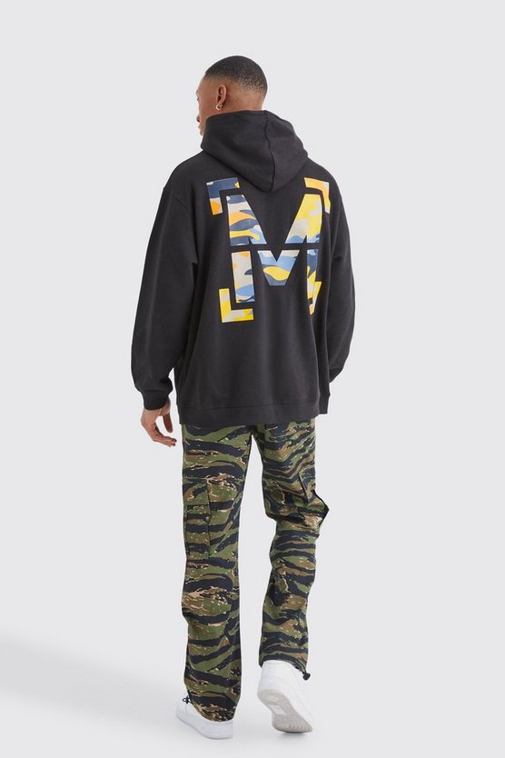Camouflage Hose mit geradem Bein