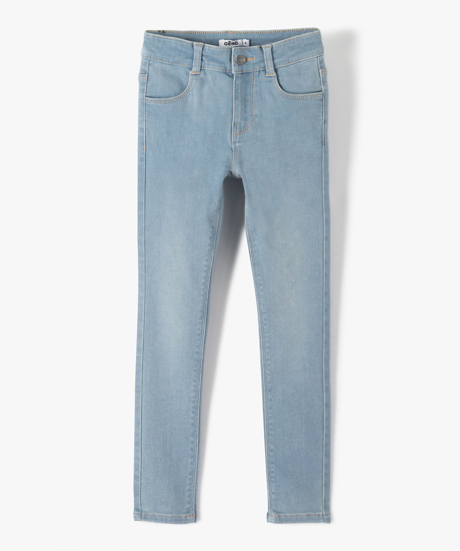Jean fille coupe Skinny extensible denim | GEMO