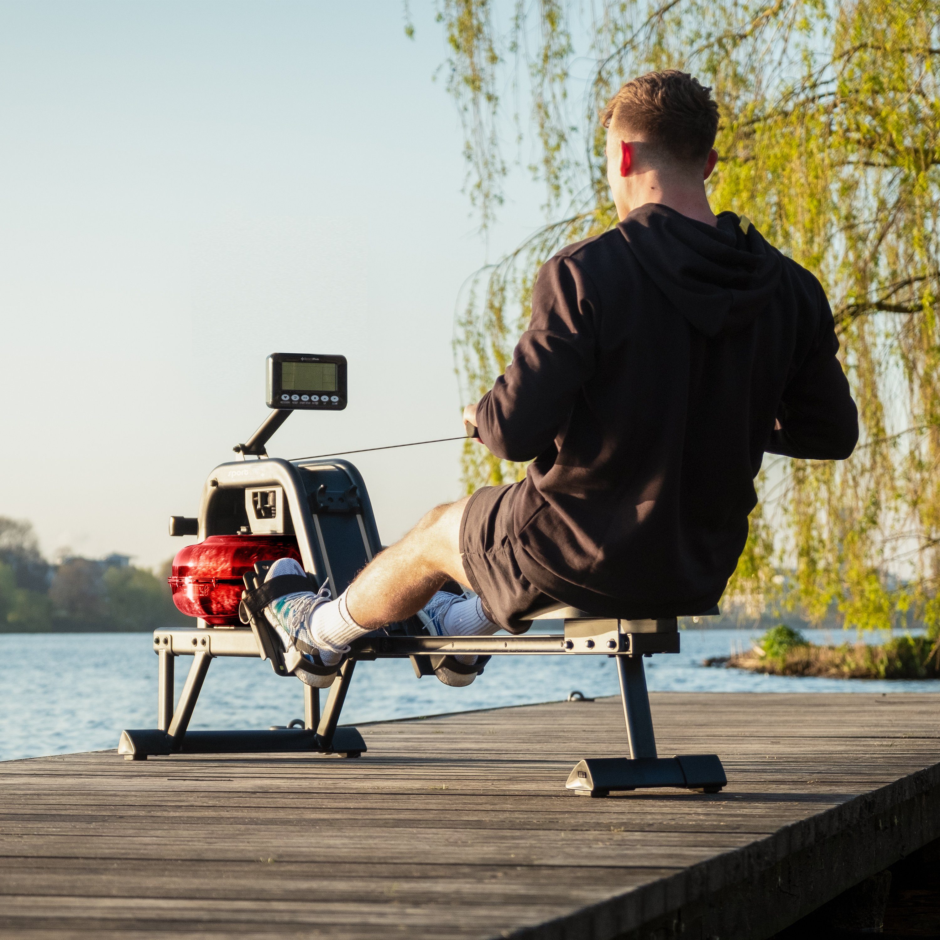 SportPlus Rudergerät SP-MR-011, Wasserrudergerät, Rudermaschine, SP-MR-011
