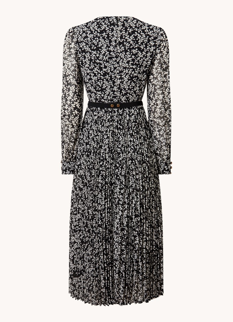 Rochie tunică midi Phase Eight Petite Ayana cu imprimeu floral și curea.
