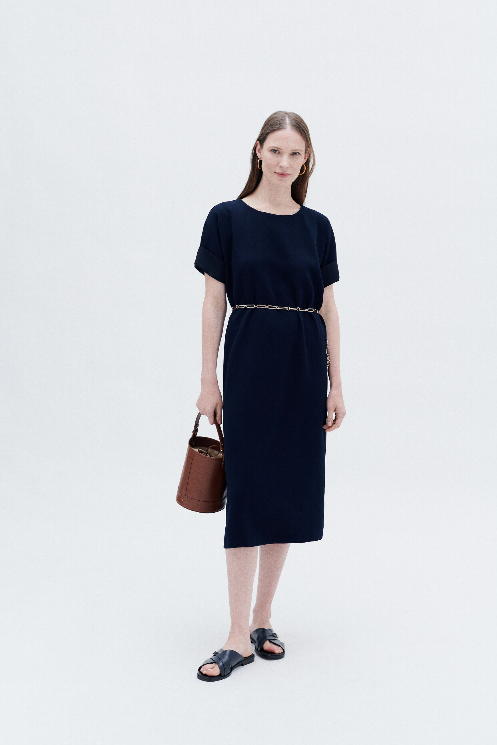 Robe rosalie bleu marine femme