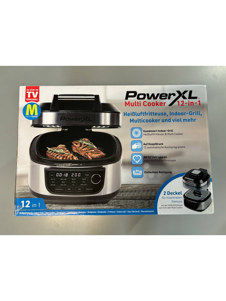 PowerXL 12in1 Multifunktionskocher Multicooker in Silber günstig kaufen onesize