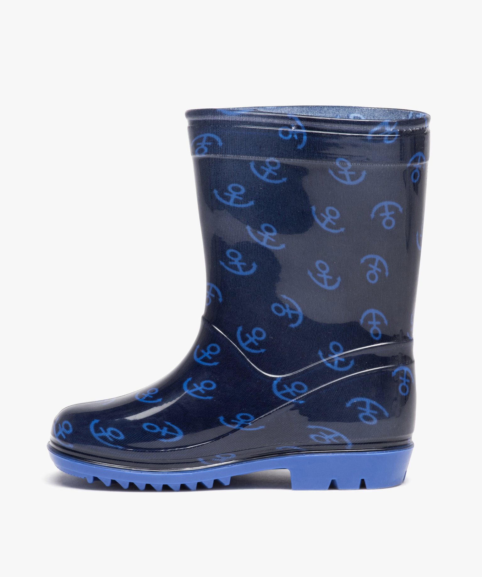 Bottes de pluie Garçon imprimées ancre marine - One Piece bleu | GEMO