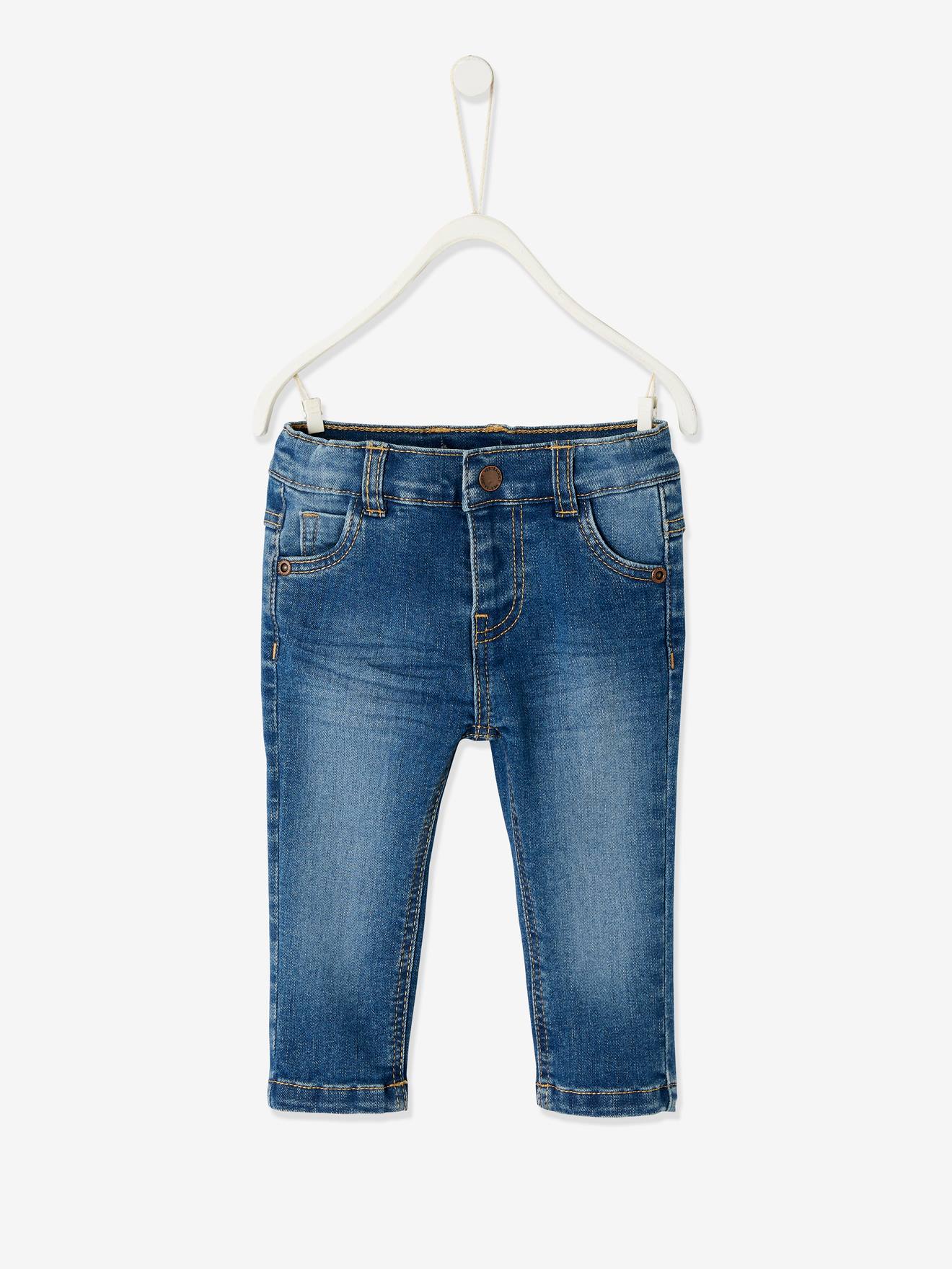 Jean bébé garçon coupe droite BASICS stone
