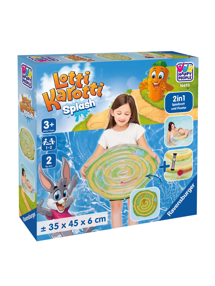 Happy People Lotti Karotti Kinderluftmatratze - Das flotte Hasenlabyrinth in mehrfarbig günstig kaufen onesize