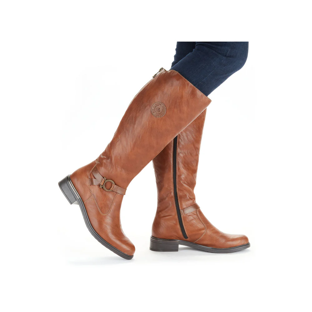 Rieker Damen Hochschaftstiefel kastanienbraun