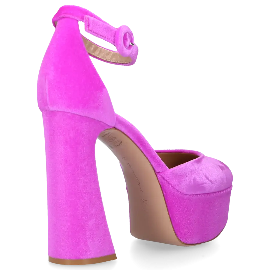 Gianvito Rossi - Pumps HOLLY D'ORSAY Samt - pink
