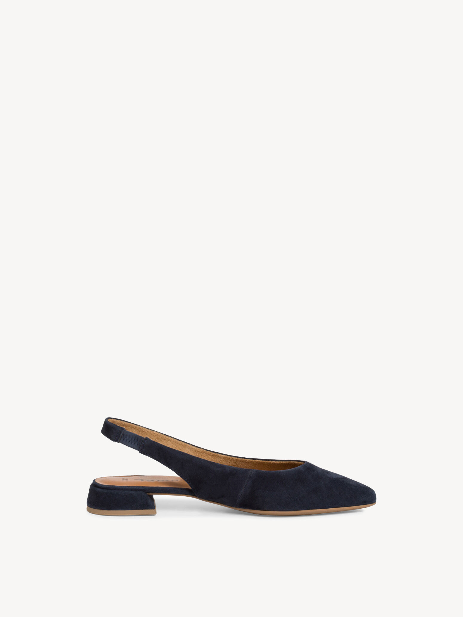 Escarpin en cuir - bleu