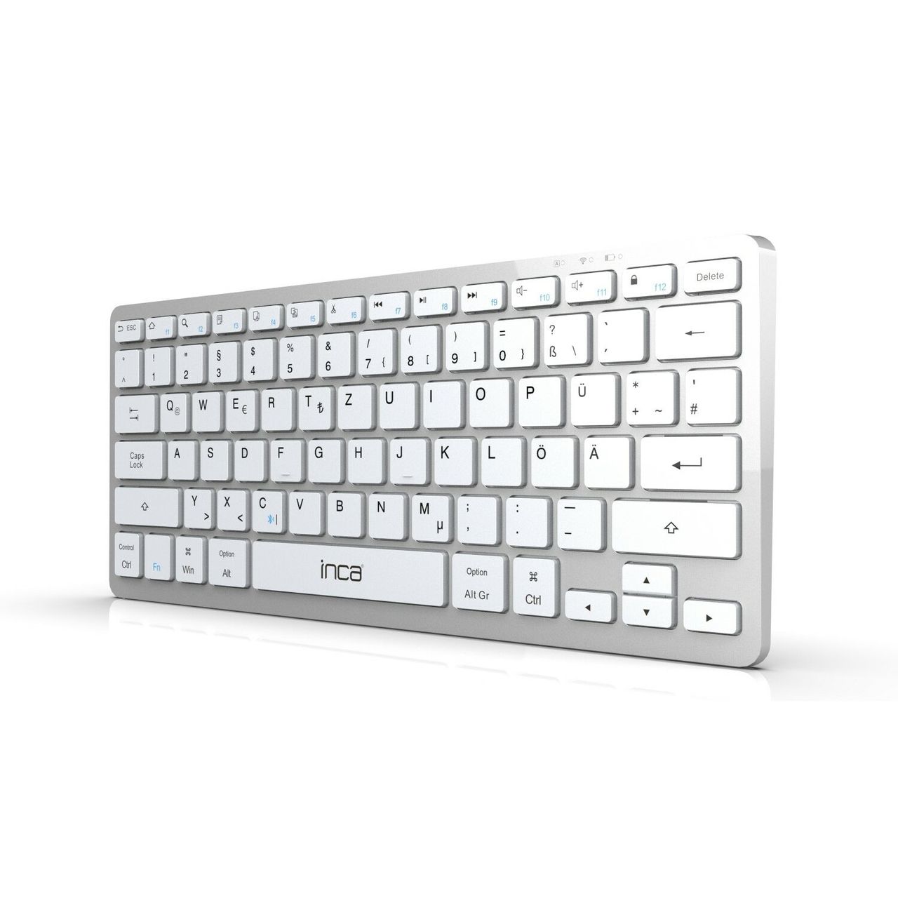 Inca Smart Tastatur wiederaufladbare Keyboard Bluetooth 5.0
