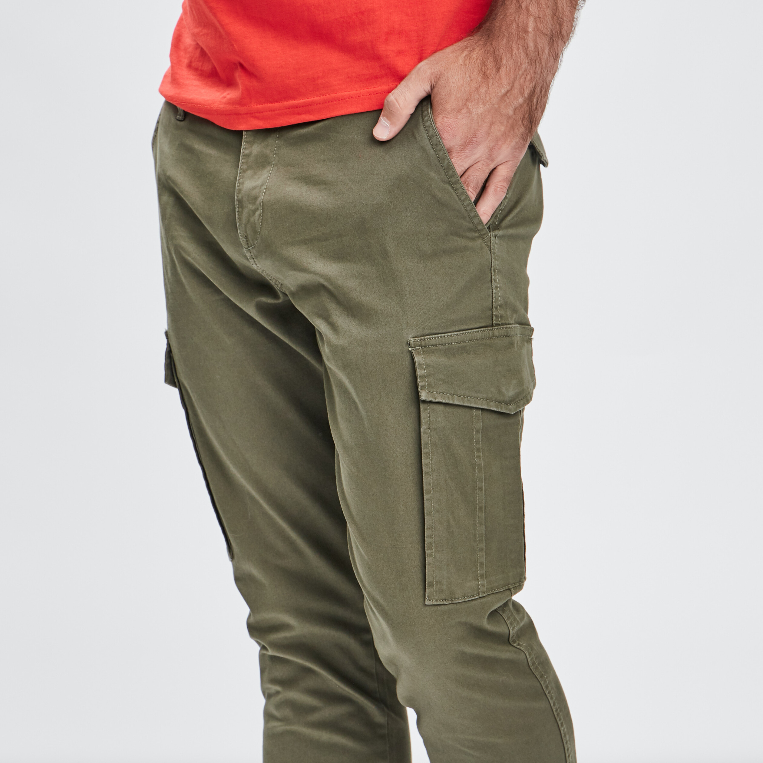 Pantalon battle vert kaki homme | La Halle