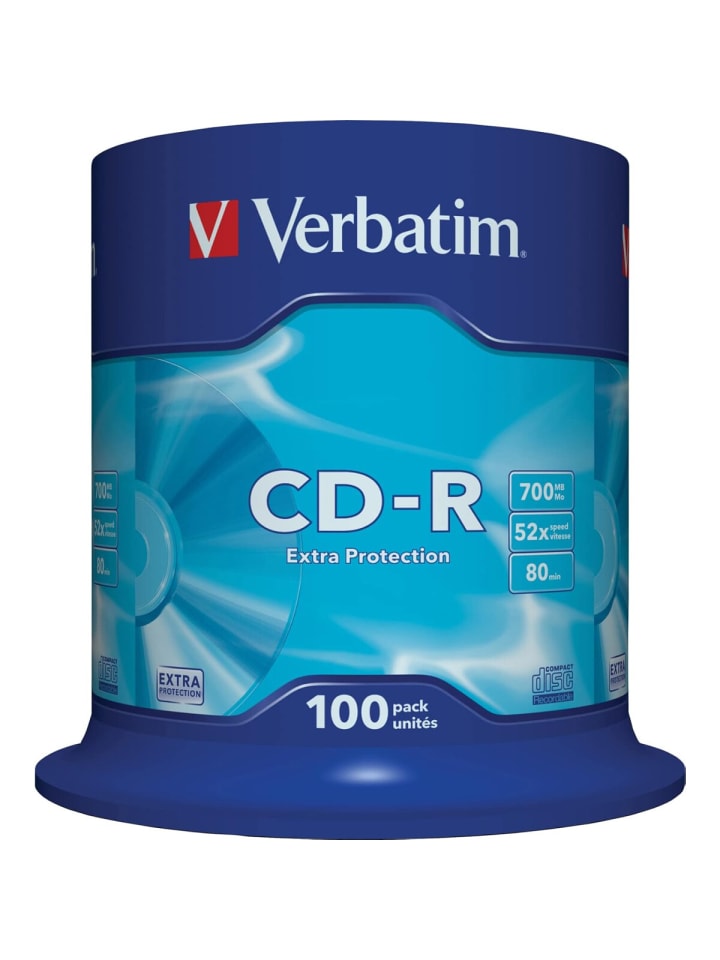 COFI 1453 Verbatim CD-R Medien 80Min/700MB/52x zuverlässige Datensicherung in Blau günstig kaufen onesize