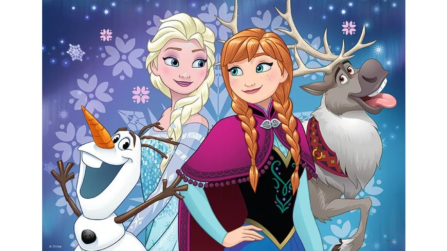 Ravensburger Puzzle - Frozen - Nordlichter, 2x24 Teile