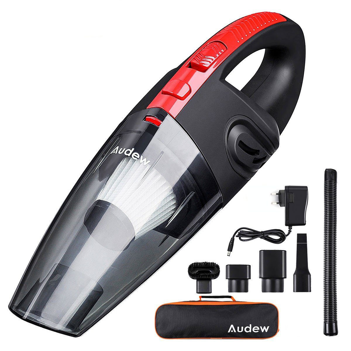 AUDEW Akku-Handstaubsauger, 120,00 W, kabellos 3500PA für Auto Haus