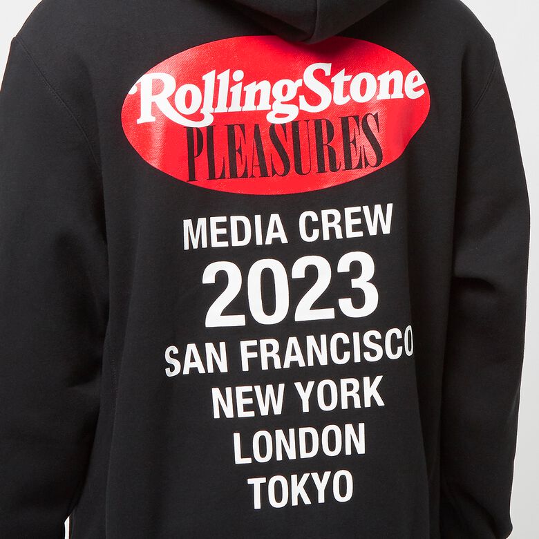Pleasures Rolling Stone Hoodie Black