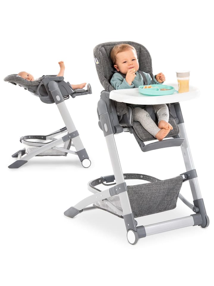 Hauck Hochstuhl & Babyliege ab Geburt - Grow Up Newborn Set in schwarz,grau günstig kaufen onesize