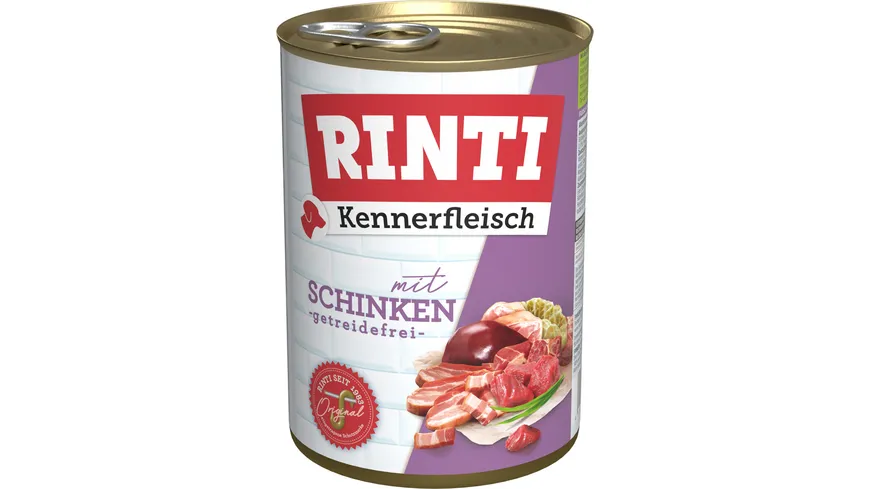 RINTI Hundenassfutter Kennerfleisch Schinken 400 g