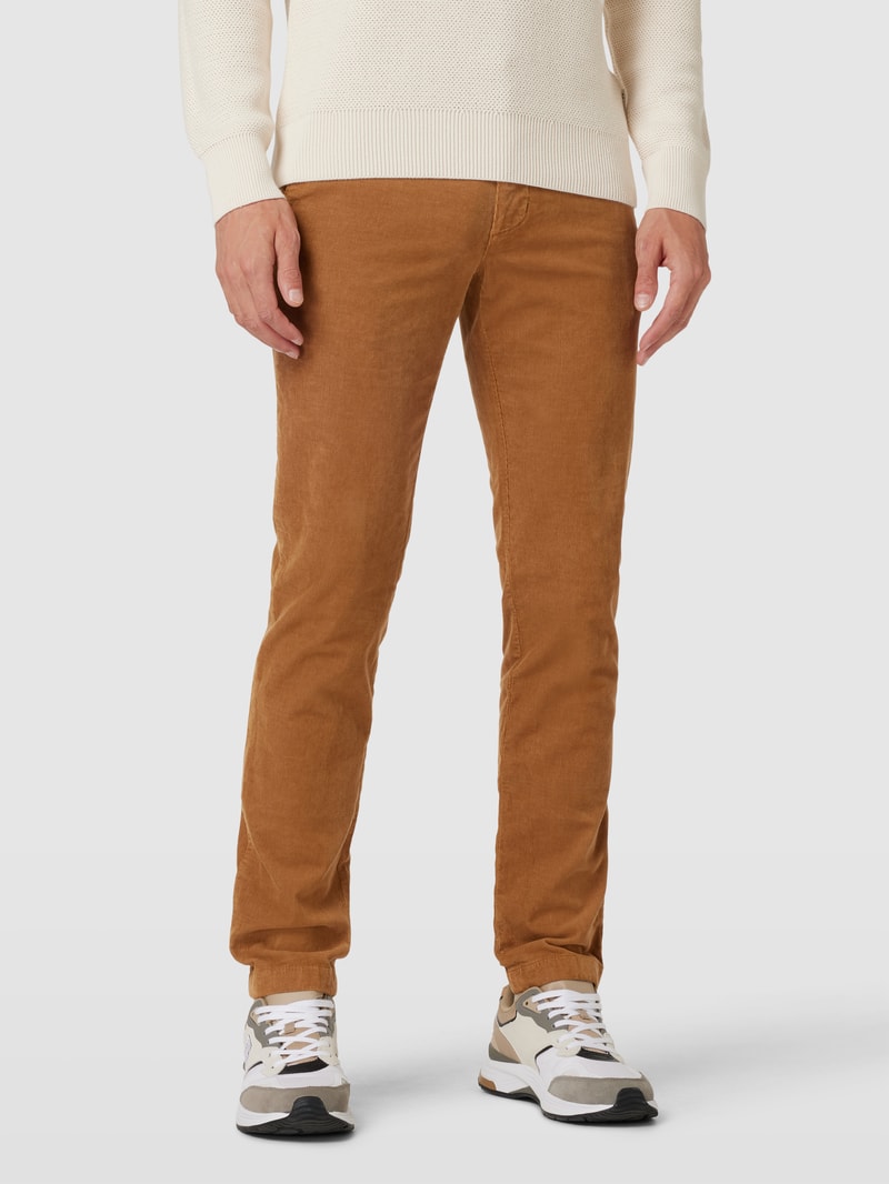 Chino in Cord-Optik Modell 'BLEECKER' in khaki