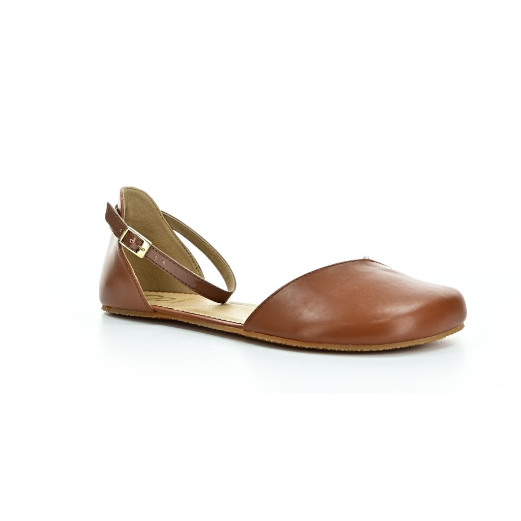 Shapen Poppy II Cognac Barfuß-Ballerinas