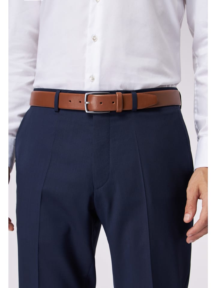 Roy Robson Ledergürtel Eleganter Business Ledergürtel in BRAUN günstig kaufen