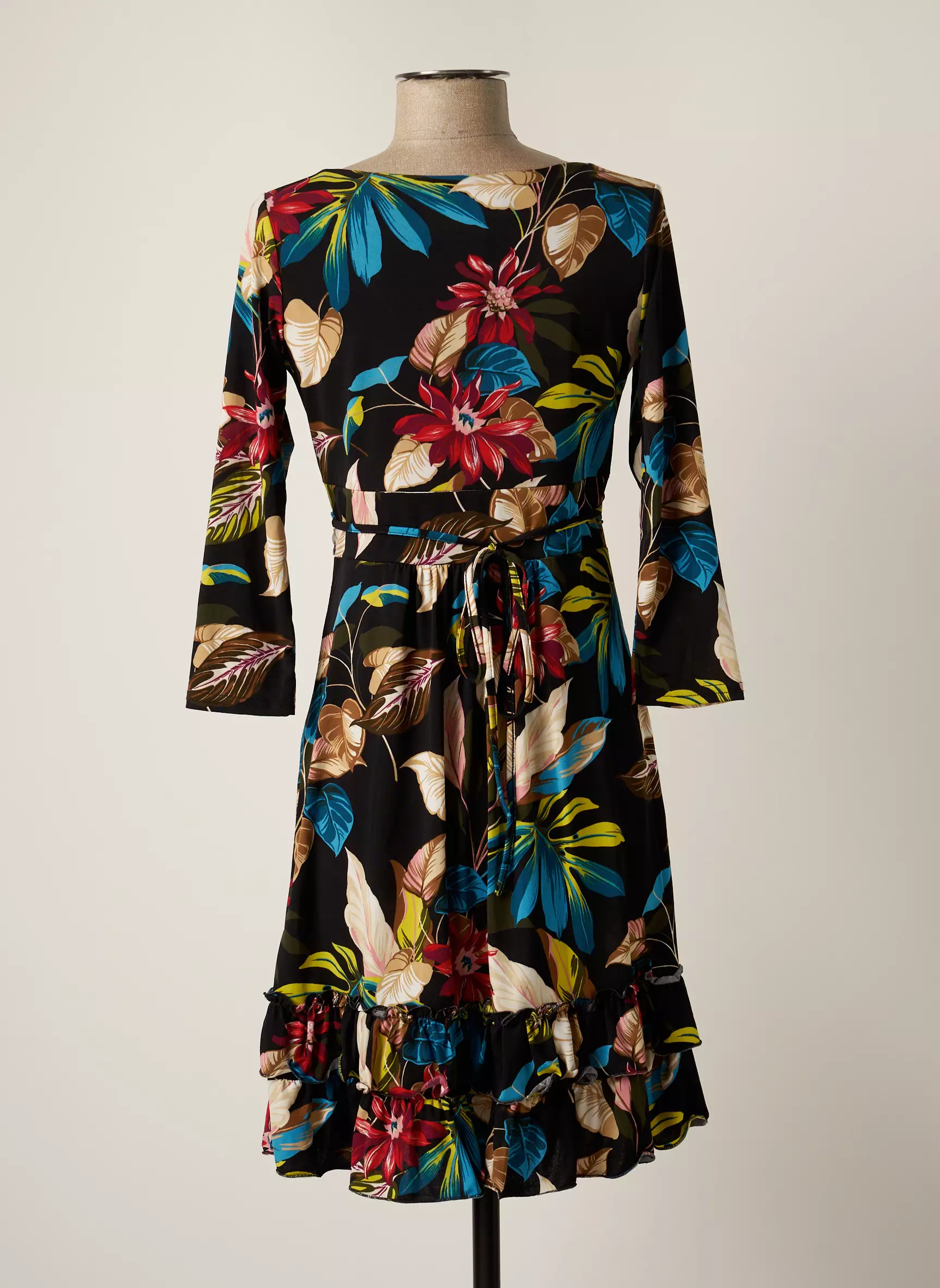 Fifilles Robes Mi Longues Femme couleur noir