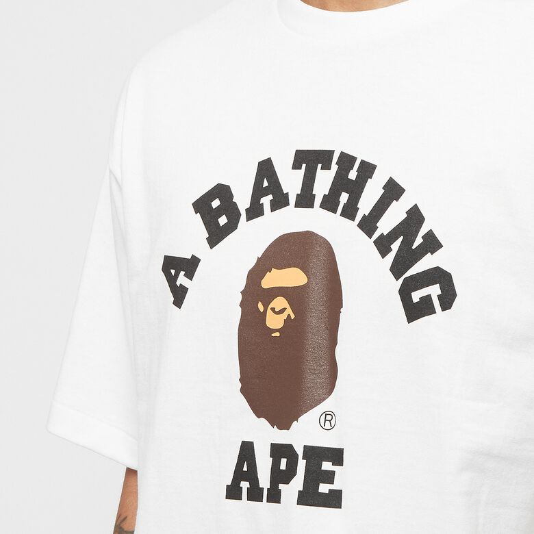 A Bathing Ape College Tee weiß