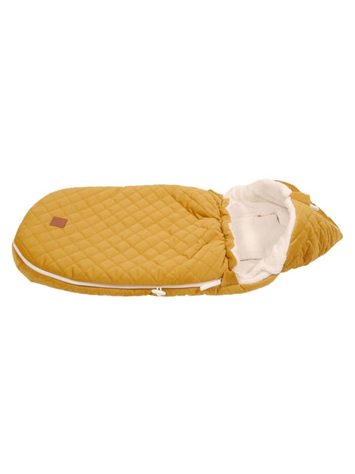 Kaiser Fleece-Fußsack Velvet Hoody für Babyschale und Babywanne in gelb günstig kaufen onesize