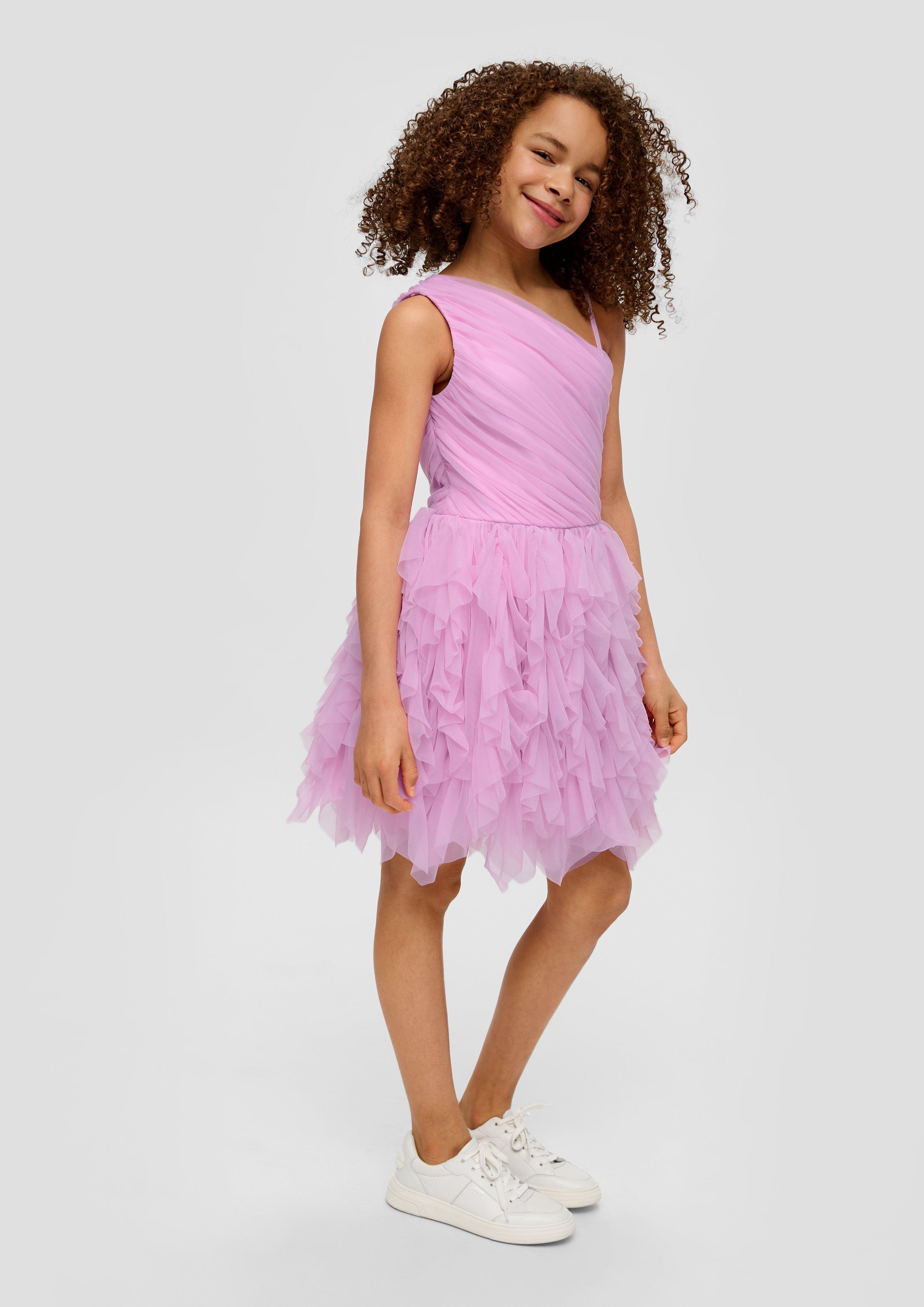 One-Shoulder-Kleid mit Volantrock  2141700-4442