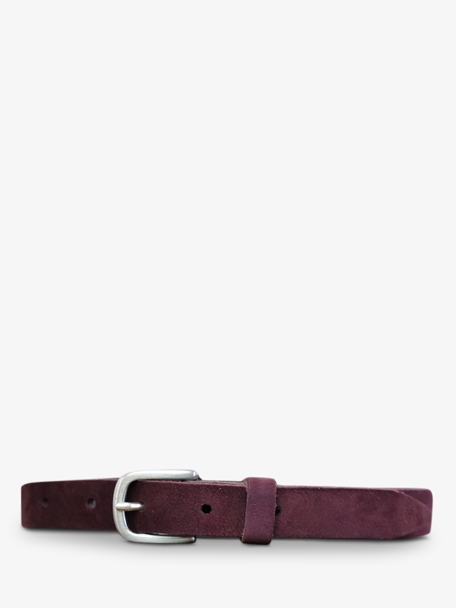 LaCeinture Magnifique Nubuck - 20mm - Prune