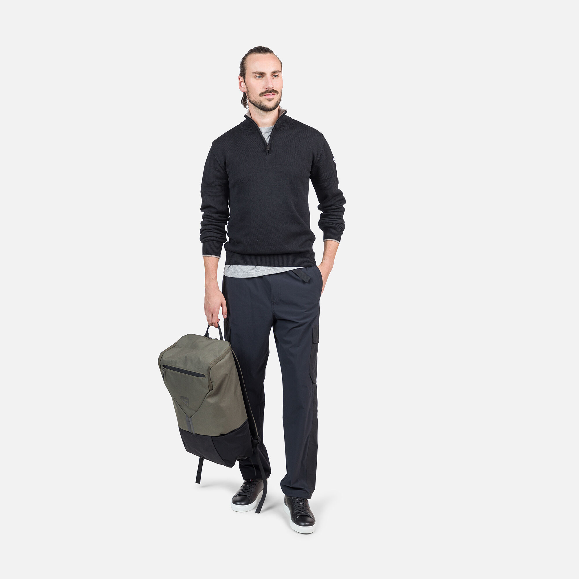 Pull en maille à demi-zip homme