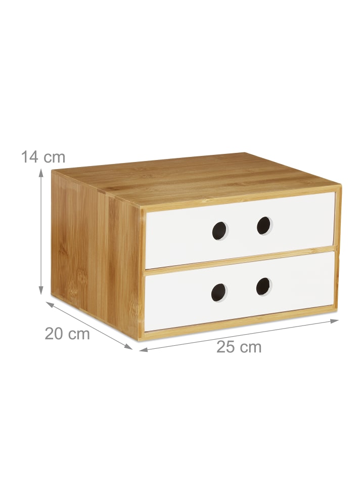 relaxdays Schreibtisch Organizer in Weiß günstig kaufen onesize