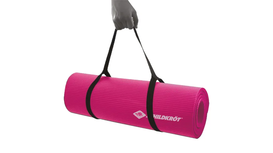 Schildkröt-Fitness - Fitnessmatte 10mm Pink, mit Tragegurt