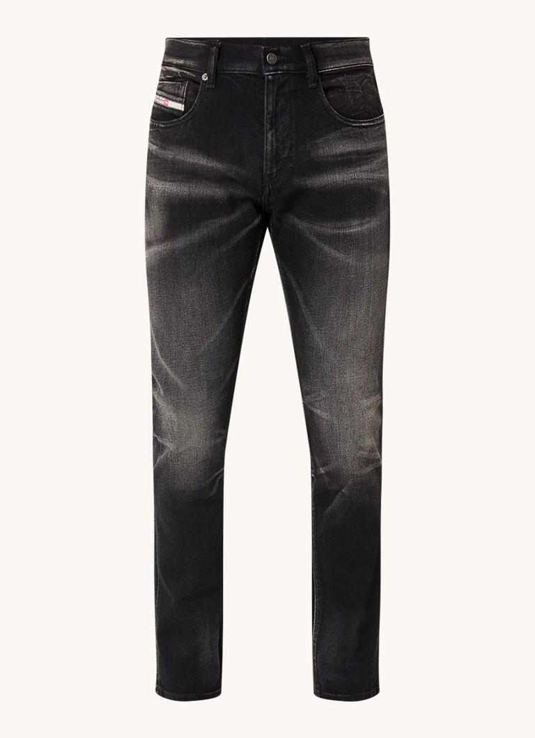 Jeansy Diesel D-Struct Slim Fit 2019, wykończenie typu slip-on
