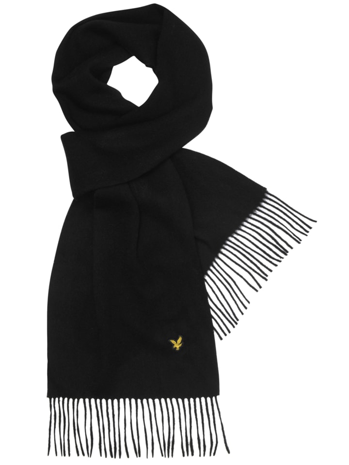 Lyle & Scott Strickschal in Tiefschwarz günstig kaufen onesize