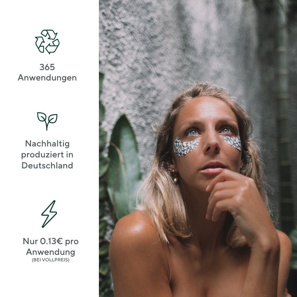 SYE Cosmetics Augenpads : Anti-Aging Eye Patches aus 99.9% Silber für 365 Anwendungen, 2-tlg., 1 Paar (2 Stück), Anti-Aging Eye Pads gegen Augenringe, Falten, Tränensäcke & Krähenfüße