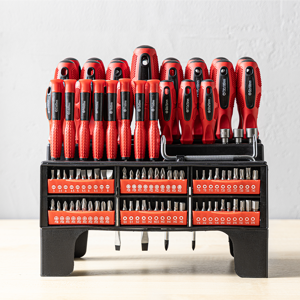 Tech Craft XXL-Schraubendreher-Set, 100-teilig